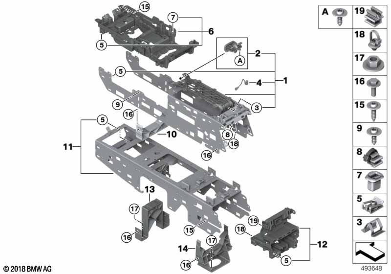 Кронштейн центральной консоли