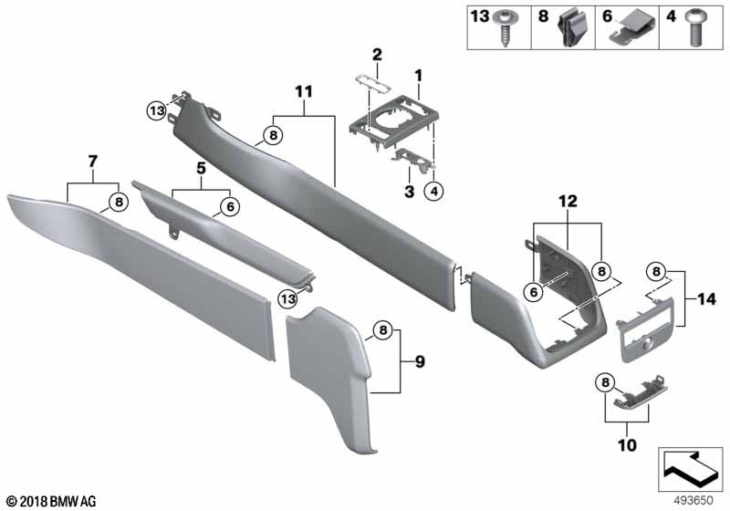 Доп.элементы центральной консоли