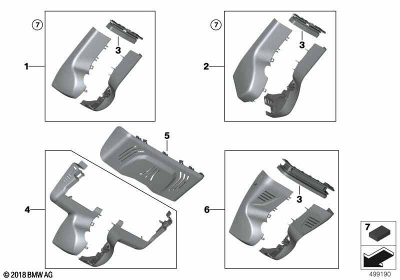 Кожух внутреннего зеркала заднего вида