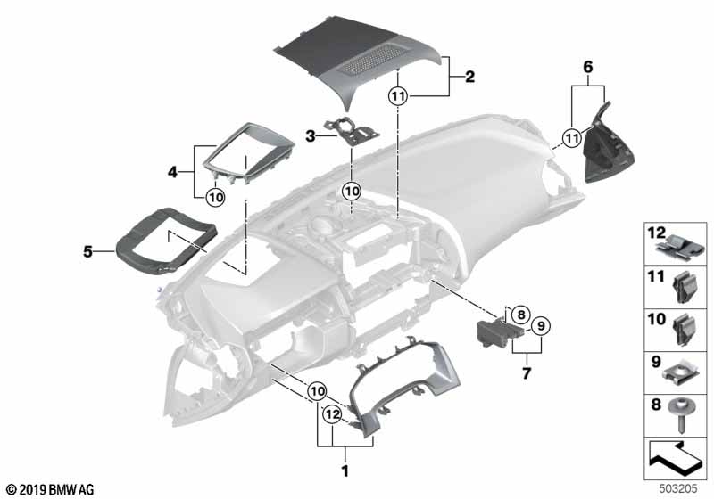 Доп.элементы панели приборов Вх