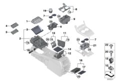 Отдел.для мелких вещей в центр.консоли