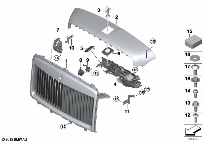 Решетка радиатора / фигура на капоте