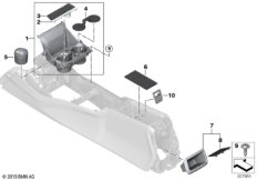 Отдел.для мелких вещей в центр.консоли