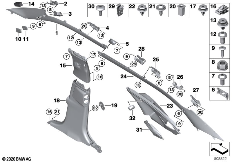 Облицовка Пд / Ср / Зд стойки