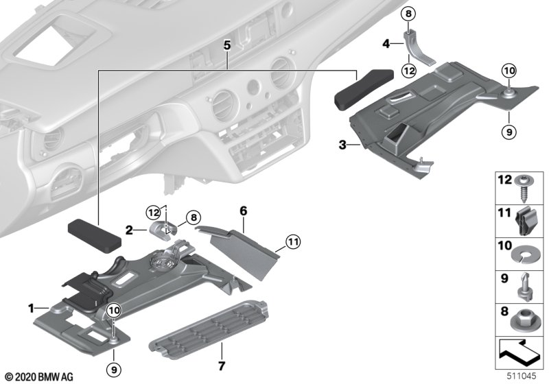 Обшивка пространства для ног