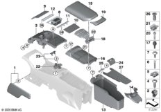 Доп.элементы центральной консоли Зд
