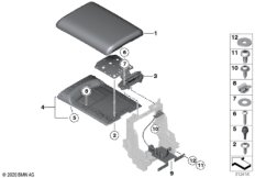 Подлокотник на центральной консоли