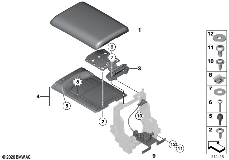 Подлокотник на центральной консоли