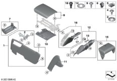 Доп.элементы центральной консоли Зд