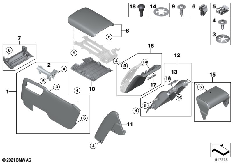 Доп.элементы центральной консоли Зд