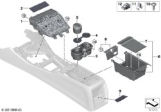 Отдел.для мелких вещей в центр.консоли