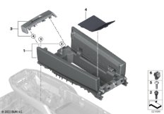 Подлокотник на центральной консоли