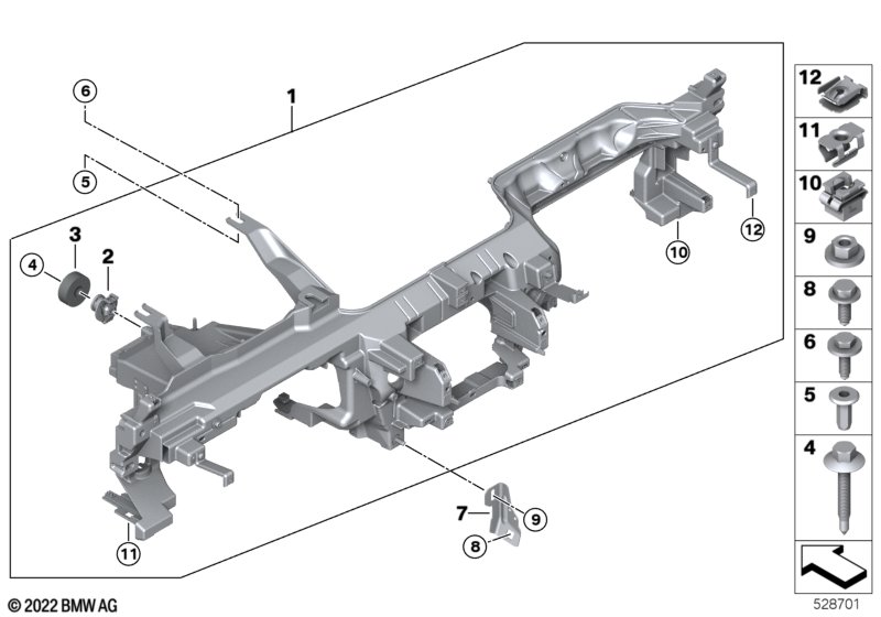 опора панели приборов