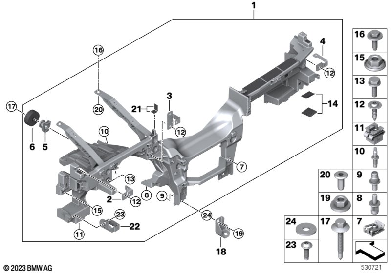 опора панели приборов