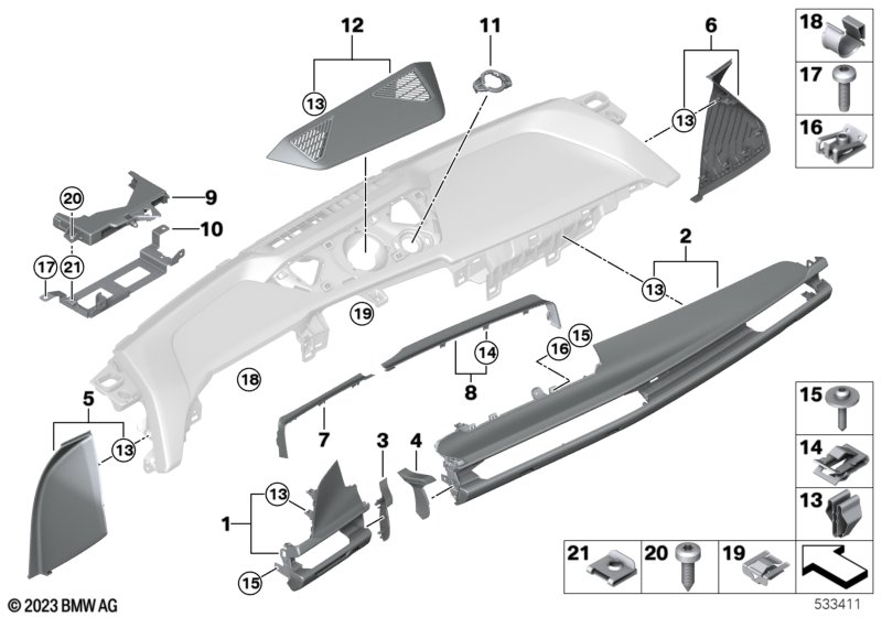 Доп.элементы панели приборов Вх