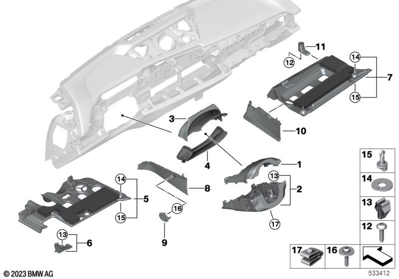 Доп.элементы панели приборов Нж.