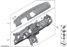Облицовка панели приборов - Cooper