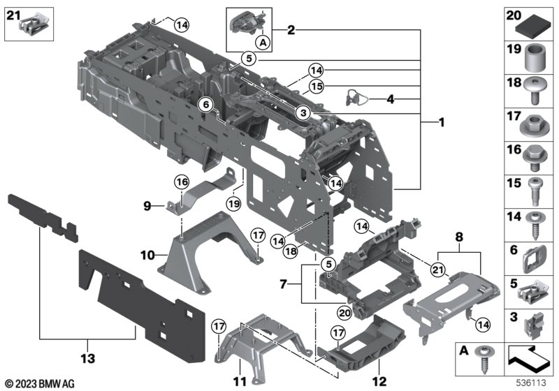 Кронштейн центральной консоли