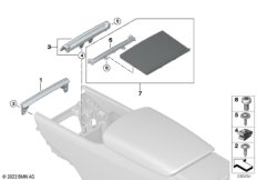 Декор.накл.центр.конс.зад.часть салона