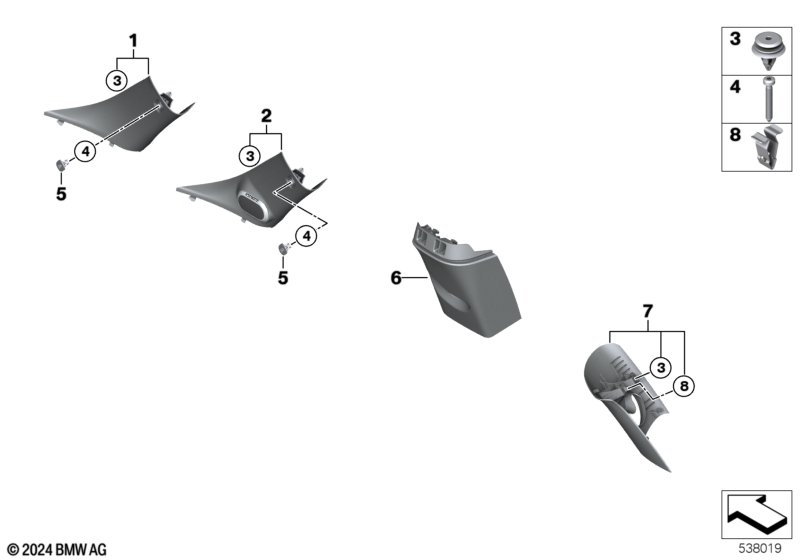 Облицовка Пд / Ср / Зд стойки
