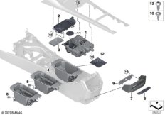 Отдел.для мелких вещей в центр.консоли