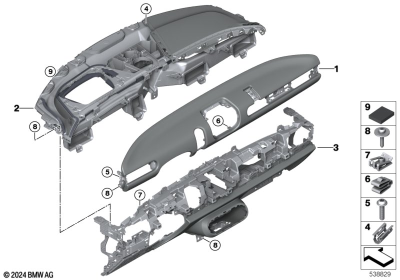 Облицовка панели приборов - Cooper