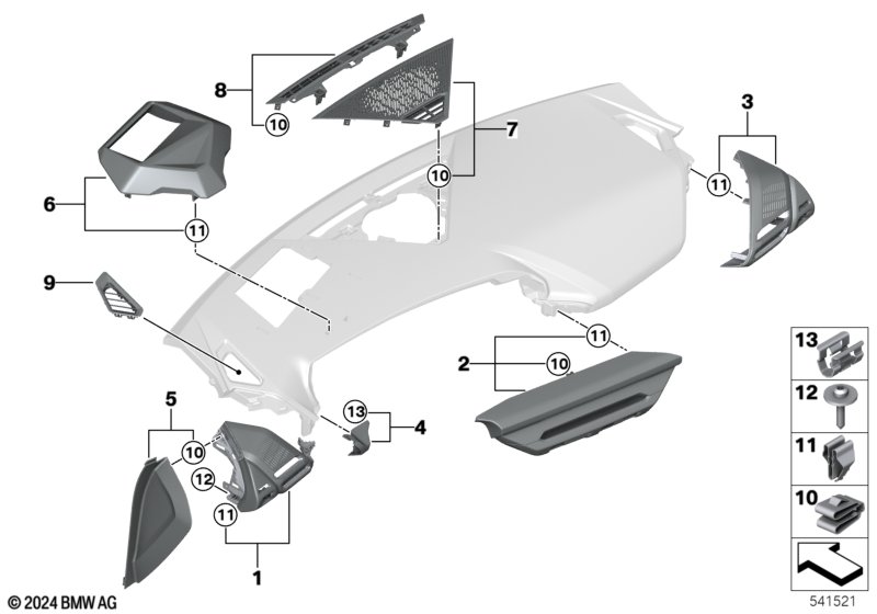 Доп.элементы панели приборов Вх