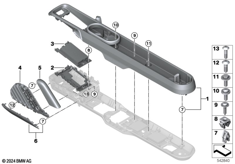 Доп.элементы центральной консоли