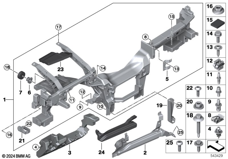 опора панели приборов