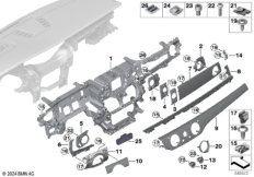 Панель приборов середина