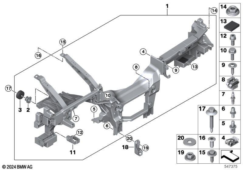 опора панели приборов
