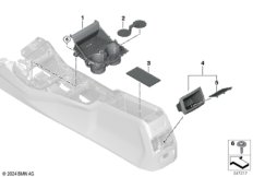 Отдел.для мелких вещей в центр.консоли