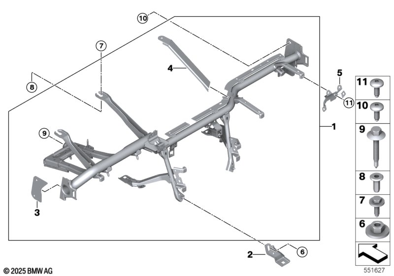 Балка приборной панели
