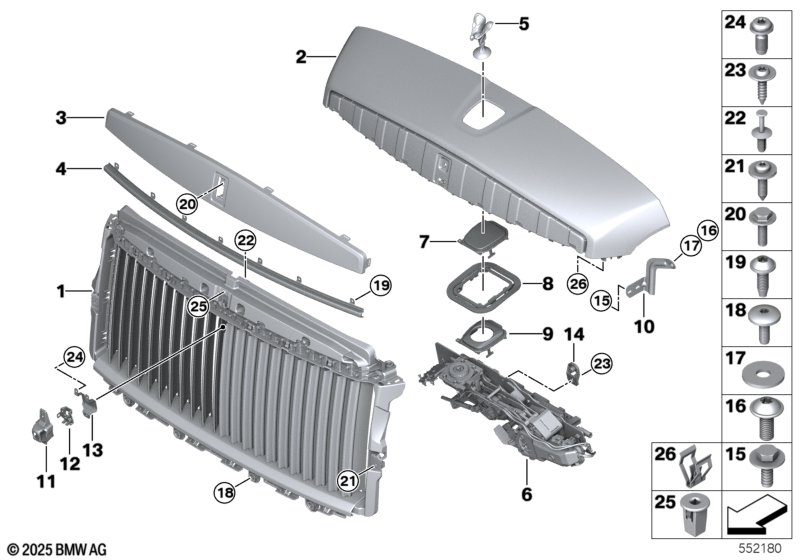 Решетка радиатора / фигура на капоте