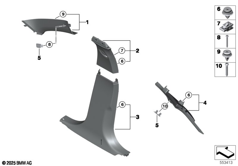 Облицовка стойки A / B / C / D