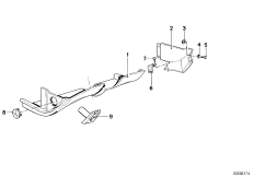 Нижняя левая облицовка панели приб.