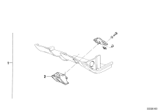 Нижняя правая облицовка панели приб.