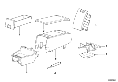 Центр.консоль в задней части салона