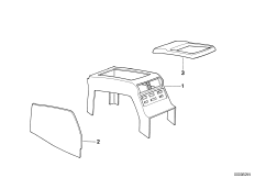 Центр.консоль в задней части салона