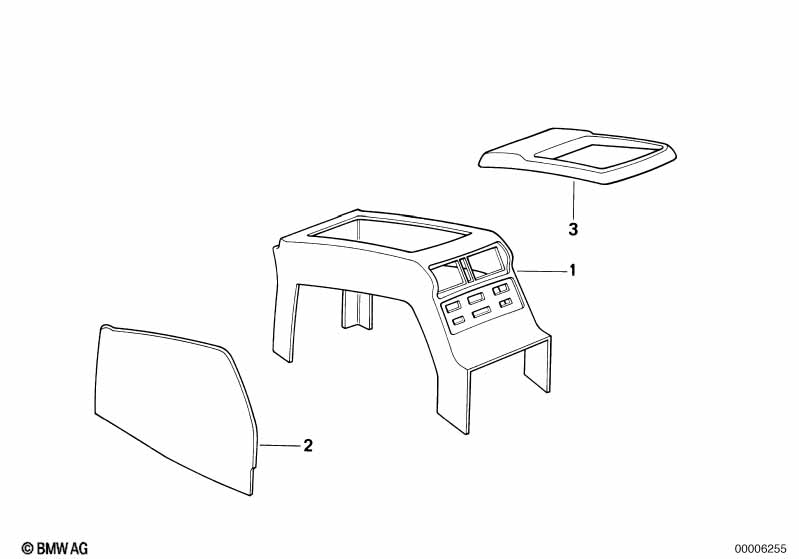 Центр.консоль в задней части салона