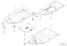 Вещевой ящик сторона водителя