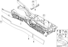 Кронштейн центральной консоли