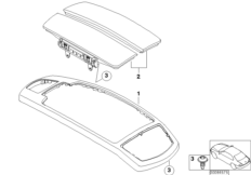 Подлокотник на центральной консоли