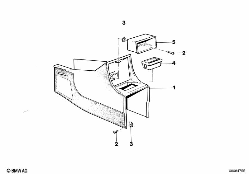 Отделение в центральной консоли Пд