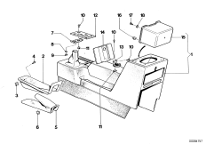 Отдел.для мелк.вещ.в центр.консоли Зд